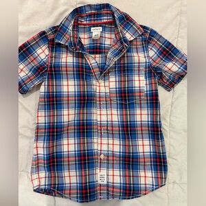 Carter's Blue and Red Plaid Button Down Shirt